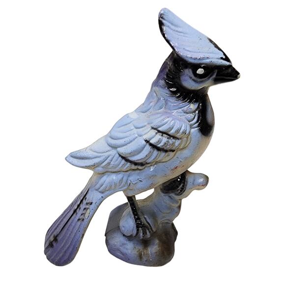 Set of 4 Vintage Hand Painted Porcelain Bird Figurines Japan Blue Jay - Picture 14 of 16